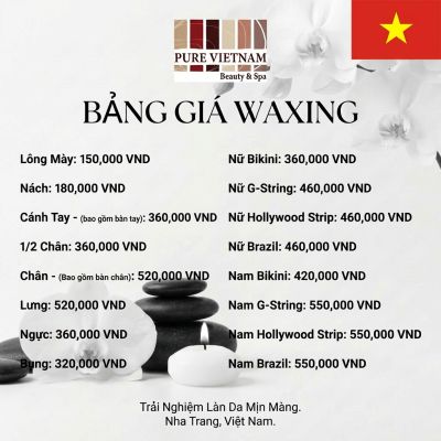 Waxing Nha Trang Vietnamese price list