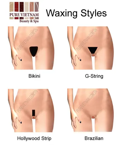 Diference between Bikini Wax and Brazilian wax at Pure Vietnam Beauty and Spa Nha Trang
